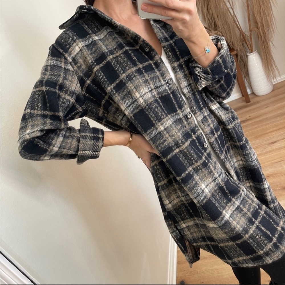 Plaid Perfection Flannel Shacket/Dress - Combo 7
